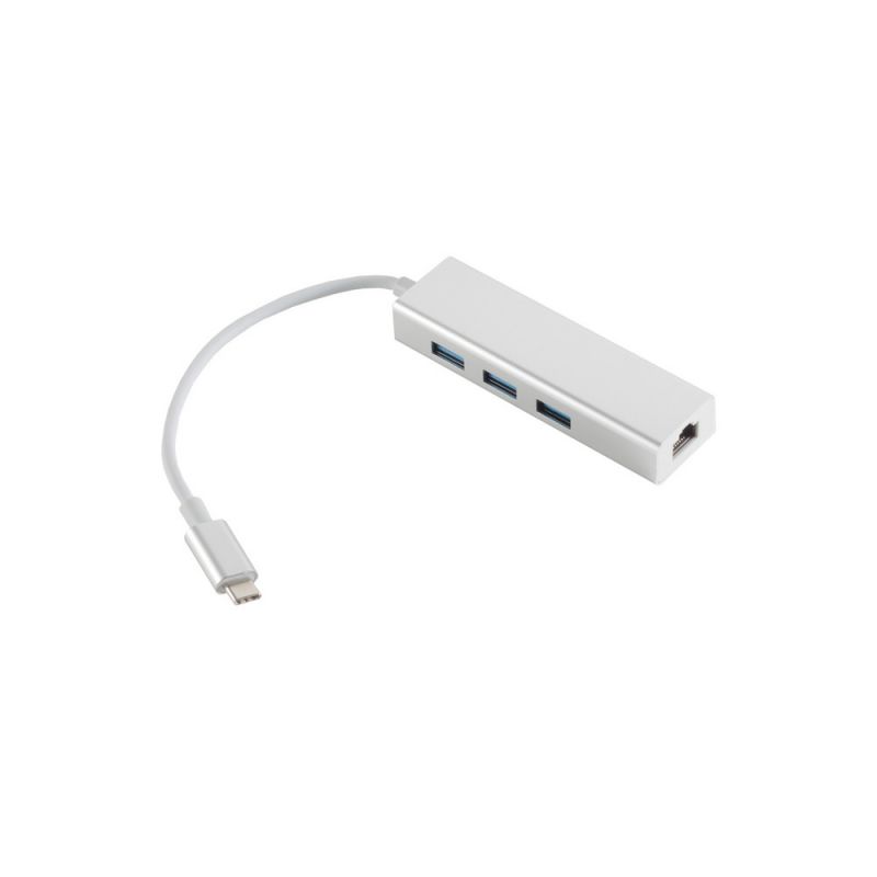 Estación de acoplamiento USB-C 2 en 1, Hub, LAN