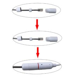 CON-ACC-W - Cubierta, Conector RJ45,  Admite cables entre…