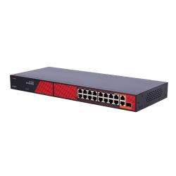 Safire SF-SW1916HIPOE-HF-300 - Safire Switch Hi-PoE, 16 Puertos PoE + 2 Uplink RJ45 +…