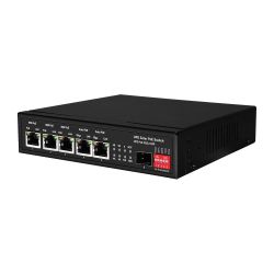 SW0605HIPOE-GF-DC-65 - PoE Switch, 5 PoE ports + 1 SFP, Port speed…