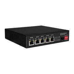 SW0605HIPOE-GF-DC-65 - PoE Switch, 5 PoE ports + 1 SFP, Port speed…