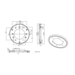 Hikvision D20-AP - Hikvision, Adaptador, Soporte de techo, Para camera…