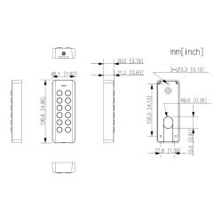 Dahua ASR2101H Lecteur de proximité Mifare avec clavier RS485…