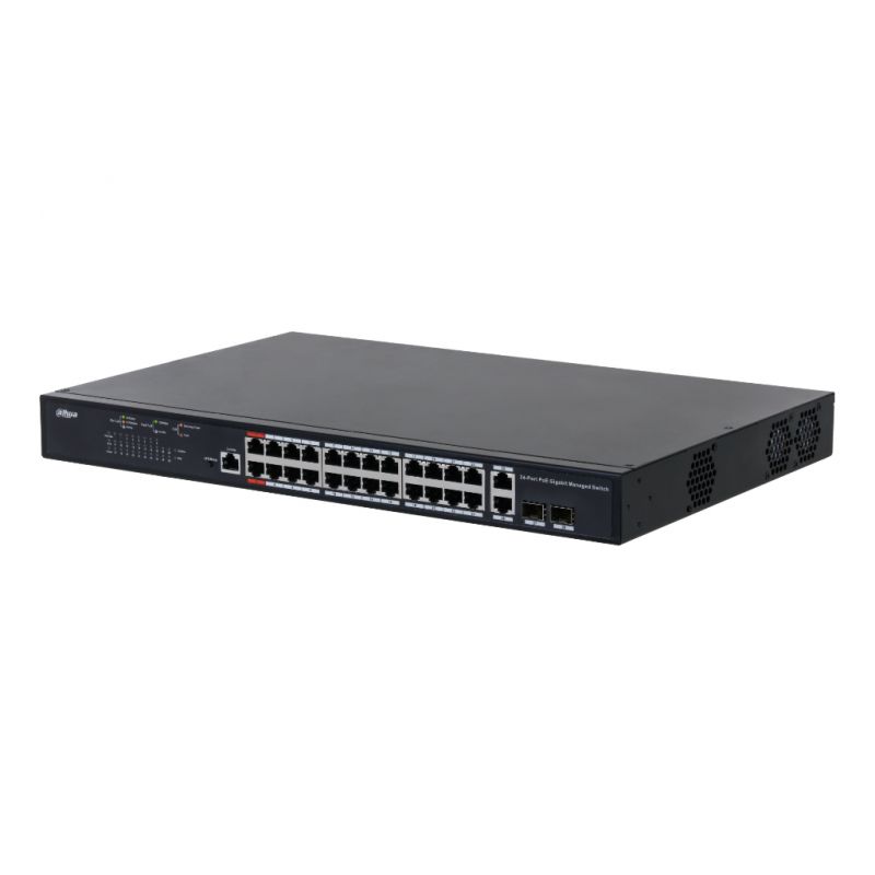 Dahua PFS4226-24GT-230 PoE 2.0 Switch 24 portas 10/100/1000 + 2…