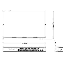 Dahua PFS4226-24GT-230 PoE 2.0 Switch 24 portas 10/100/1000 + 2…