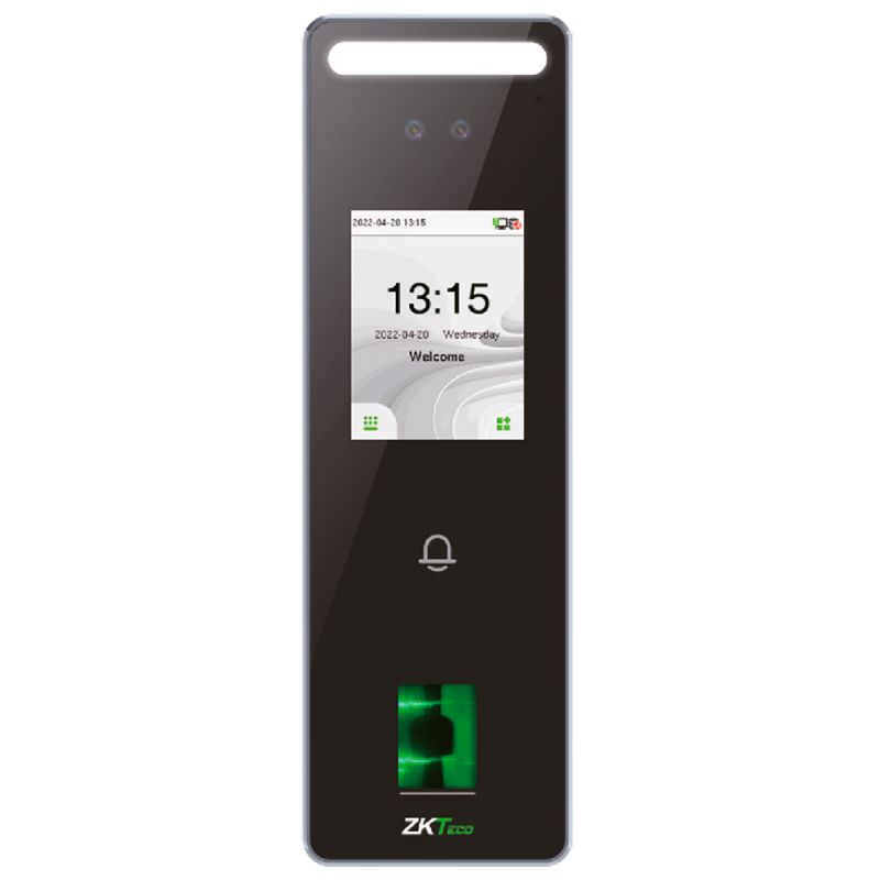 Zkteco ZK-SPEEDFACE-V3L-FP-2-W - Control de acceso y presencia IP65, Facial, huella,…