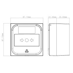 Kidde commercial DM3110R-KIT Pulsador analogico inteligente con…