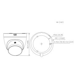 Dahua HAC-HDW1509TLQ-LED-0280B Dôme HDCVI 4IN1 5M FULL COLOR…