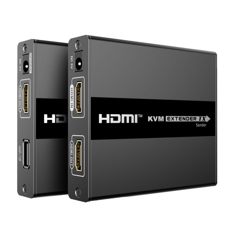 HDMI-EXT-1080p60-KVM60 - Extensor HDMI con KVM, Emisor y receptor, Alcance 60…