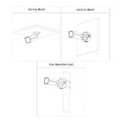 Dahua IPC-HFW3441T-ZS-S2-B Cor tubular do preto da luz das…