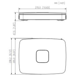 Dahua NVR4108-8P-EI NVR 8 canaux 256Mbps H265 HDMI 8PoE 1HDD AI