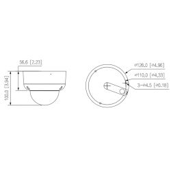 Dahua HAC-HDBW2802RA-Z-A-S2 Dôme micro HDCVI 4K DN WDR…