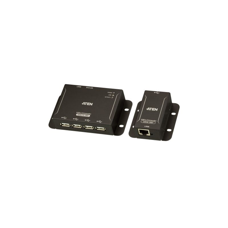 ATEN UCE3250-AT-G The UCE3250 4-Port USB 2.0 Cat 5 Extender is a two-unit device that performs the…