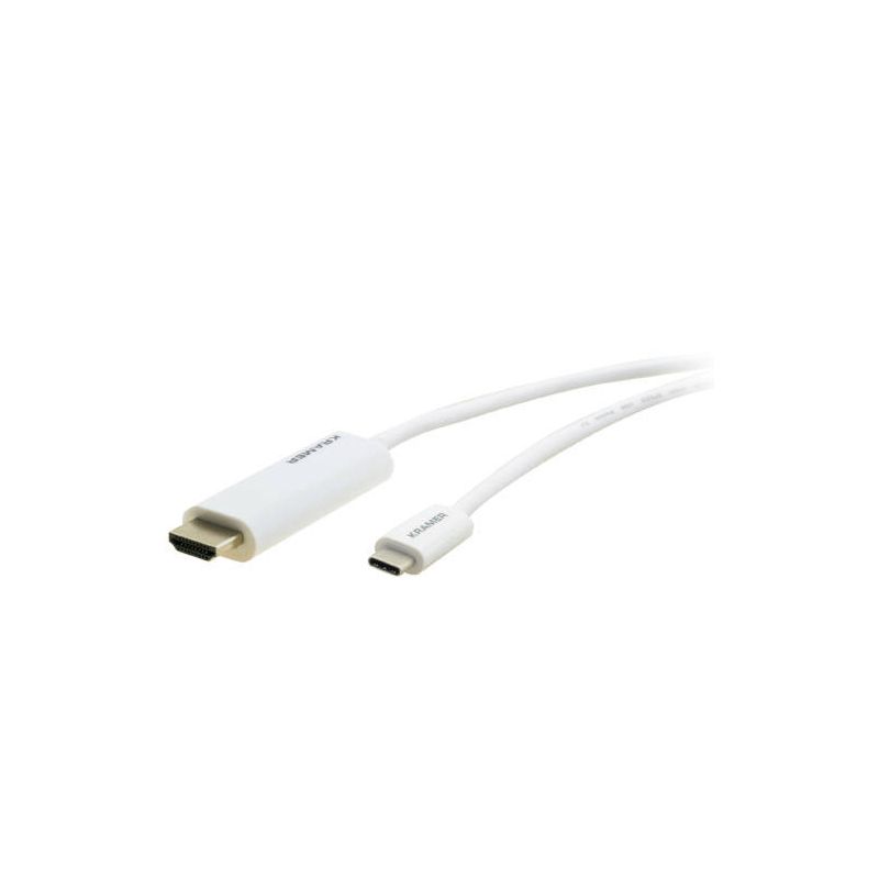 KRAMER 99-97211106 C - USBC / HM é um cabo USB Tipo - C (M) para HDMI (M) de 1,8 m (6 pés) de…