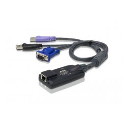 ATEN KA7177-AX El cable adaptador KVM KA7177 se conecta a los puertos de la tarjeta gráfica y USB…