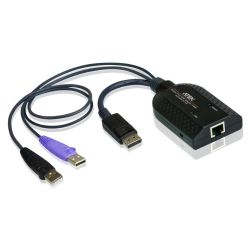 ATEN KA7169-AX O cabo adaptador KVM KA7169 conecta um switch KVM às portas DisplayPort e USB de um…