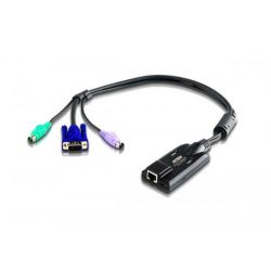 ATEN KA7120-AX Le câble adaptateur KA7120 PS/2 connecte le commutateur KVM aux ports vidéo,…