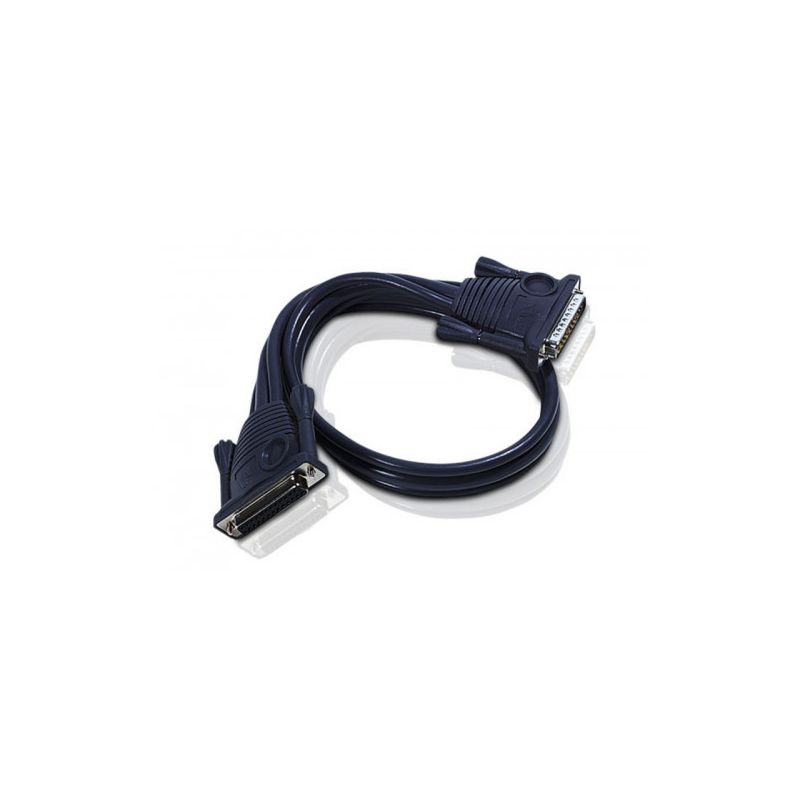 ATEN 2L-1701 Aten 2L1701. Color del producto: Negro, Longitud de cable: 1,8 m, Conector 1: DB-25