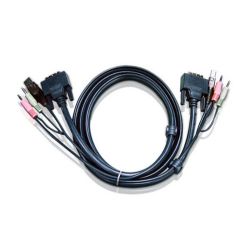 ATEN 2L-7D03UI Câble KVM USB DVI-I à liaison unique Aten de 3 m