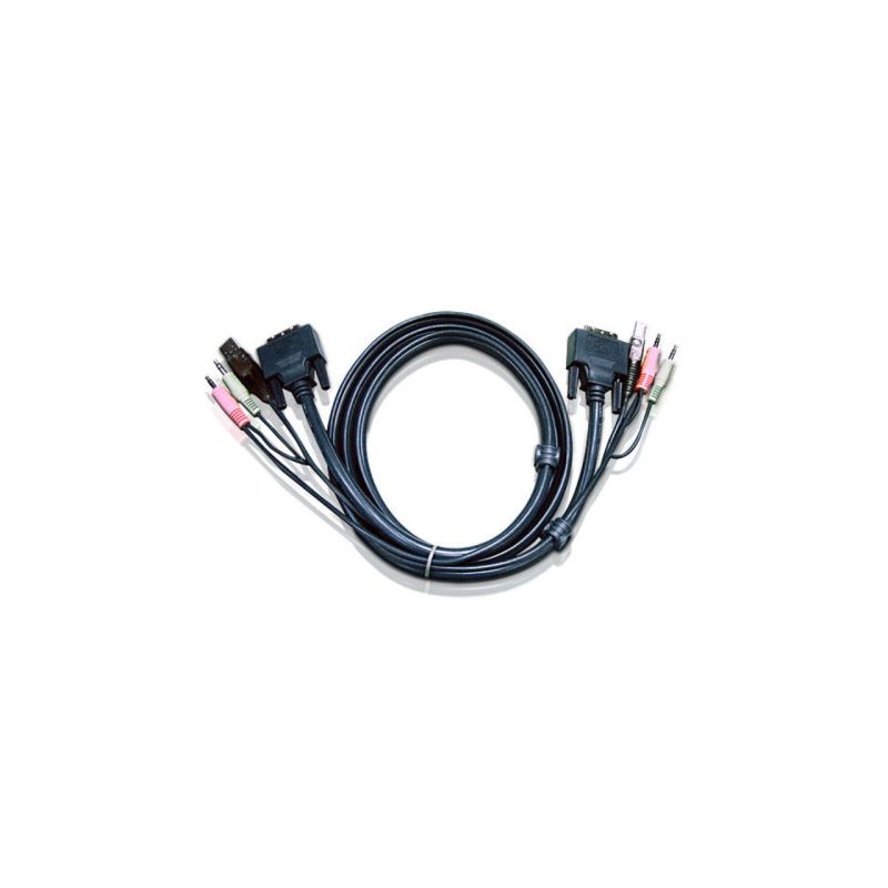 ATEN 2L-7D03UI Cabo KVM USB DVI-I de link único Aten de 3 m