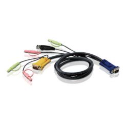 ATEN 2L-5305U Aten Cable KVM USB con audio y SPHD 3 en 1 de 5 m