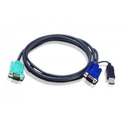 ATEN 2L-5205U Attention 2L5205U. Cable length: 5 m, Video port type: VGA, Product colour: Black