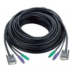 ATEN 2L-1010P Aten 30ft PS/2. Cable length: 10 m, Keyboard port type: PS/2, Mouse port type: PS/2