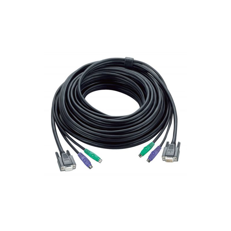 ATEN 2L-1010P Aten 30ft PS/2. Cable length: 10 m, Keyboard port type: PS/2, Mouse port type: PS/2