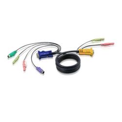 ATEN 2L-5305P Aten Cable KVM PS/2 con audio y SPHD 3 en 1 de 5 m