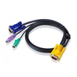 ATEN 2L-5210P Attention 2L-5210P. Cable length: 10 m, Video port type: VGA, Product colour: Black