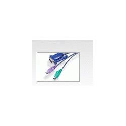 ATEN 2L-5206P Attention 2L5206P. Cable length: 6 m, Video port type: VGA, Product colour: Black