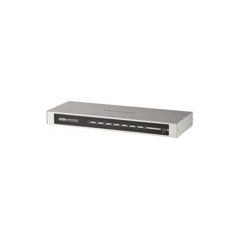 ATEN VS0801H-AT-G Features \n- Allows you to connect up to eight HDMI source devices to a single…