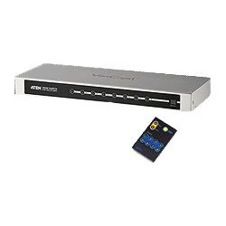 ATEN VS0801H-AT-G Features \n- Allows you to connect up to eight HDMI source devices to a single…