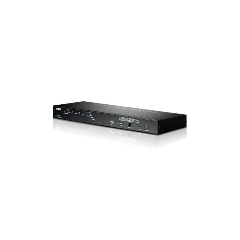 ATEN CS1708I-AT-G O CS1708i KVM Switch é uma unidade de controle KVM sobre IP que permite que…