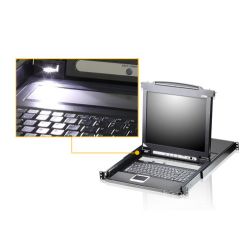 ATEN CL5716N-ATA-XG Le commutateur KVM LCD Slideaway CL5716 est une unité de contrôle qui permet…