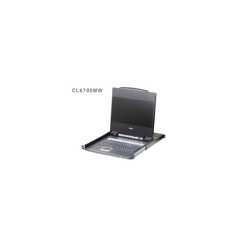 ATEN CL6700MW-ATA-XG The CL6700 features a 17.3" (CL6700MW) or 19" (CL6700N) LED-backlit LCD panel,…