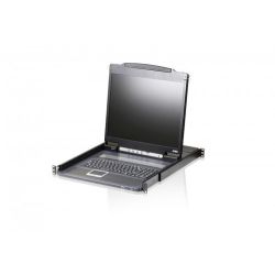 ATEN CL3000N-ATA-XG La consola PS/2-USB ligera con pantalla LCD CL3000 es una consola KVM LCD que…