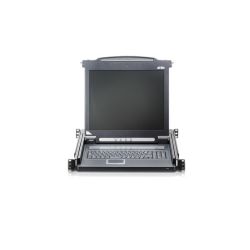 ATEN CL1000N-ATA-XG O CL1000 é um console KVM LCD que serve como interface de gerenciamento para…