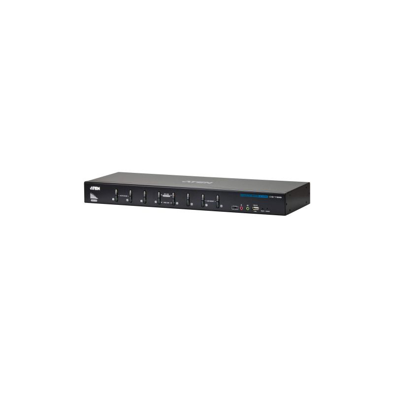 ATEN CS1788-AT-G Le commutateur KVM de console USB à 8 ports CS1788 avec interface DVI Dual Link…