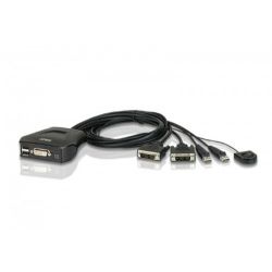 ATEN CS22D-AT Cable KVM 2 Port DVI Cable KVM