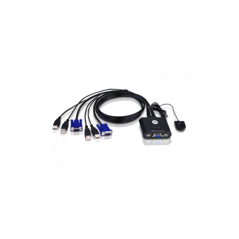 ATEN CS22U-AT SUBSTITUIÇÃO: MODELO CS62US Comutador KVM USB de 2 portas com interface VGA \nO…