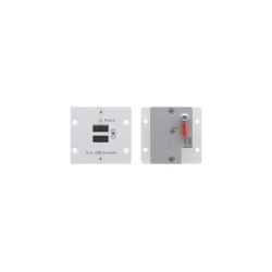 KRAMER 80-80228290 Dos Salidas de Alimentación 5V CC USB — Proporciona hasta 20W/4A total de…