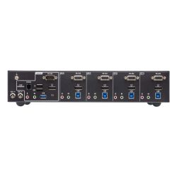 ATEN CS1924ATC-AT-G One USB/DisplayPort console controls 4 DisplayPort computers and shares 2 USB…