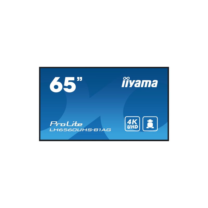 IIYAMA LH6560UHS-B1AG iiyama PROLITE. Conception du produit : Tableau de chevalet numérique