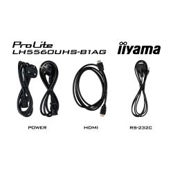 IIYAMA LH5560UHS-B1AG iiyama PROLITE. Design do produto: Quadro de cavalete digital