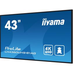 IIYAMA LH4360UHS-B1AG iiyama PROLITE. Conception du produit : Tableau de chevalet numérique