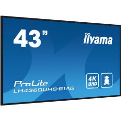 IIYAMA LH4360UHS-B1AG iiyama PROLITE. Conception du produit : Tableau de chevalet numérique