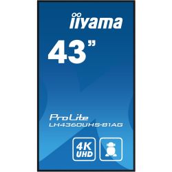 IIYAMA LH4360UHS-B1AG iiyama PROLITE. Conception du produit : Tableau de chevalet numérique