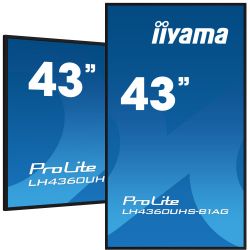 IIYAMA LH4360UHS-B1AG iiyama PROLITE. Conception du produit : Tableau de chevalet numérique