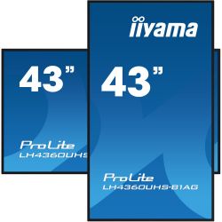 IIYAMA LH4360UHS-B1AG iiyama PROLITE. Design do produto: Quadro de cavalete digital